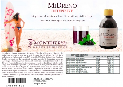 Midreno Intensive Integratore Alimentare Drenante flacone 250ml